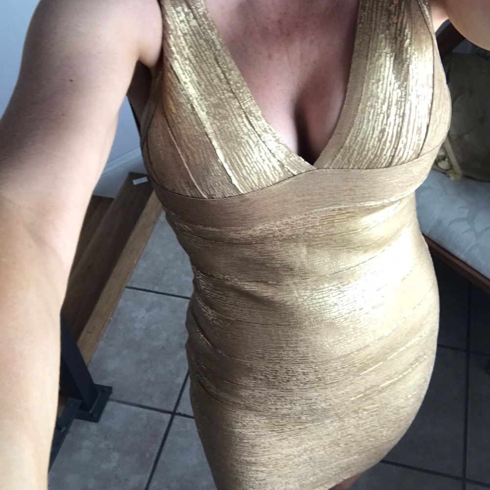 Venus Dress Gold Foil Bandage S